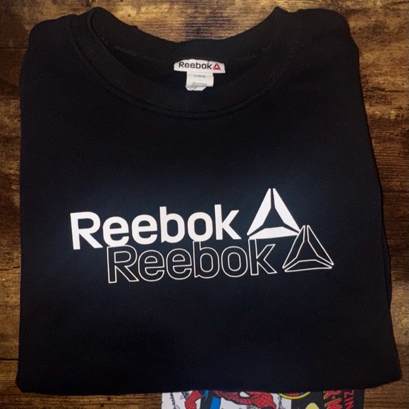 Reebok Black Crewneck with Logo - Picture 1 of 3